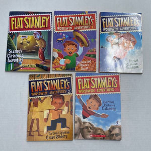Set of 5 Flat Stanley Books